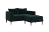 The Essential Loveseat Sectional in Recycled Velvet