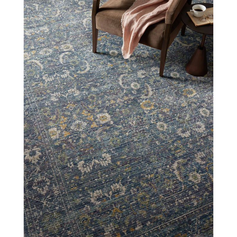 Jean Stoffer x Loloi Bradbury Ocean / Gold Rug