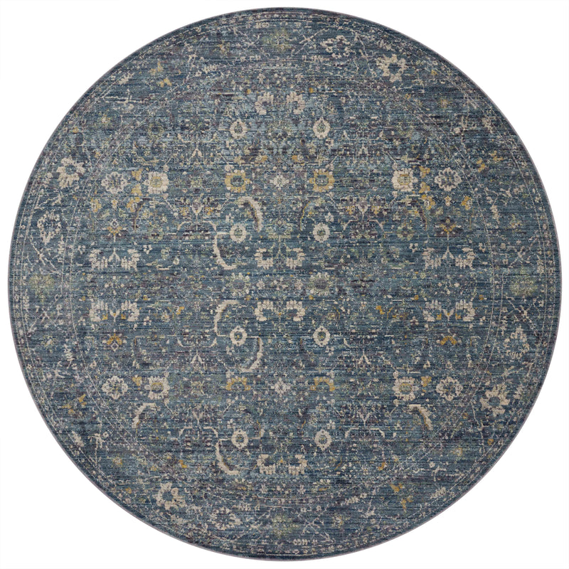 Jean Stoffer x Loloi Bradbury Ocean / Gold Rug