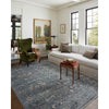 Jean Stoffer x Loloi Bradbury Ocean / Gold Rug
