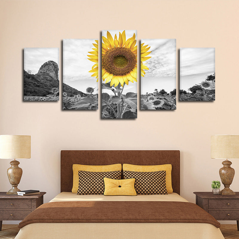 Pop Golden Sunflower Wall Art