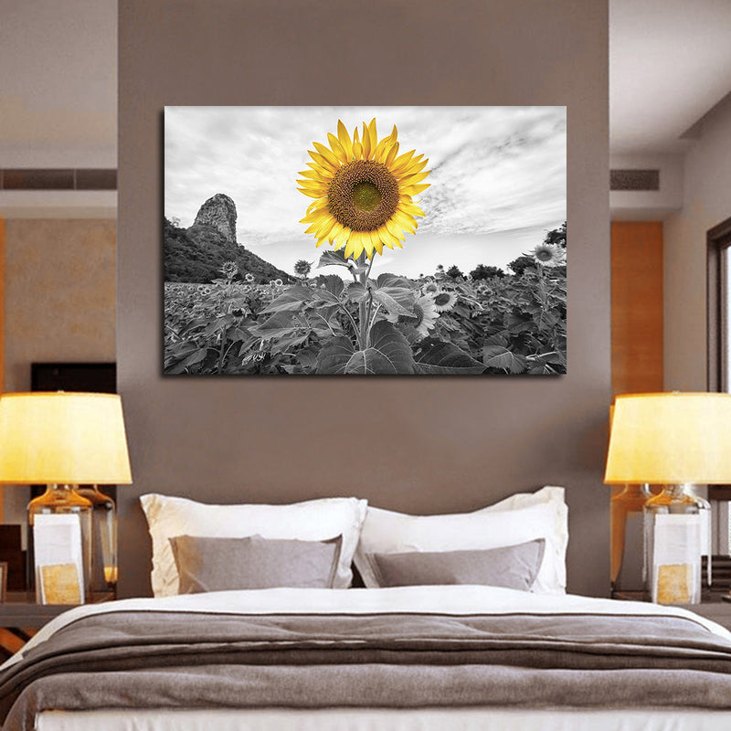 Pop Golden Sunflower Wall Art