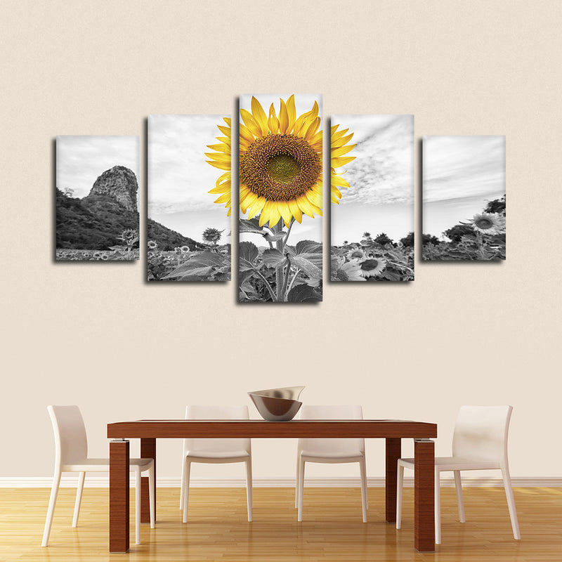Pop Golden Sunflower Wall Art