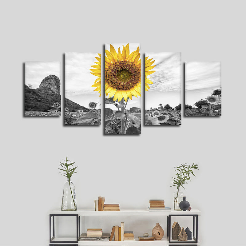 Pop Golden Sunflower Wall Art