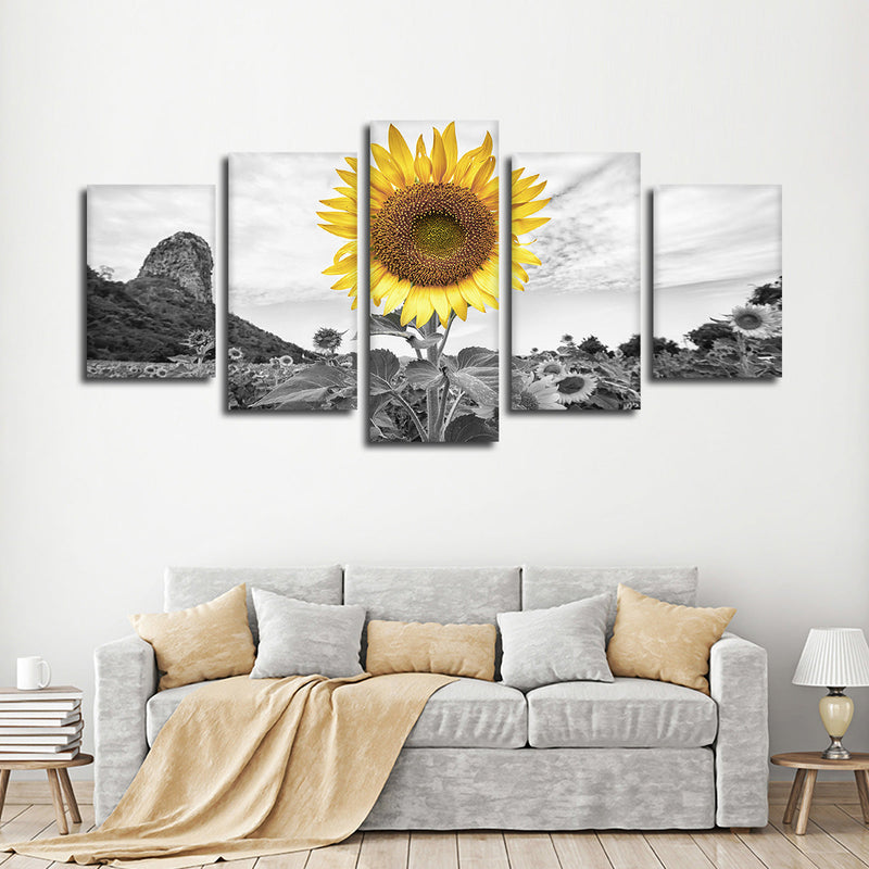 Pop Golden Sunflower Wall Art