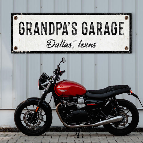 Grandpa's Garage Sign