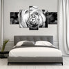 Monochromatic Rose Wall Art