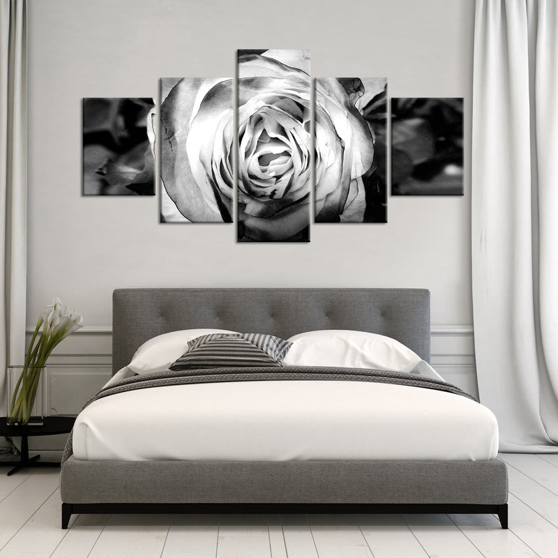 Monochromatic Rose Wall Art