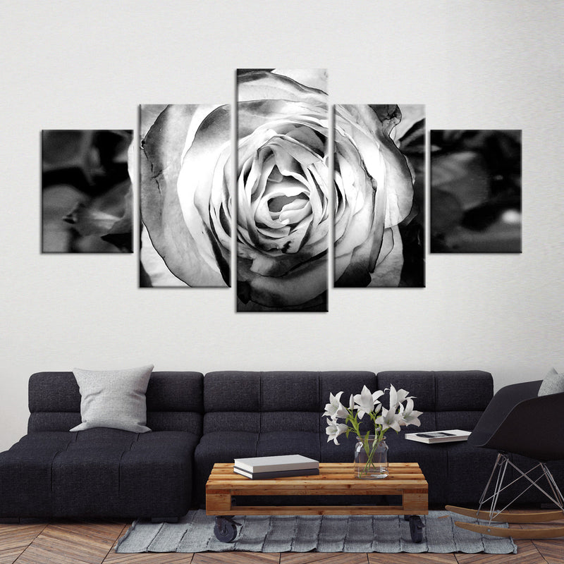 Monochromatic Rose Wall Art