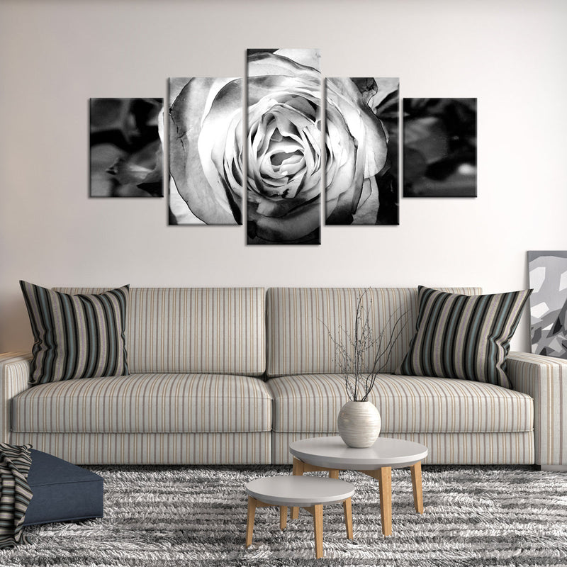 Monochromatic Rose Wall Art