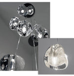 MIRODEMI® Hanging modern crystal lamp for staircase, living room, stairwell