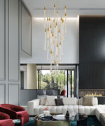 MIRODEMI® Luxury modern crystal chandelier for staircase, living space, bathroom, stairwell