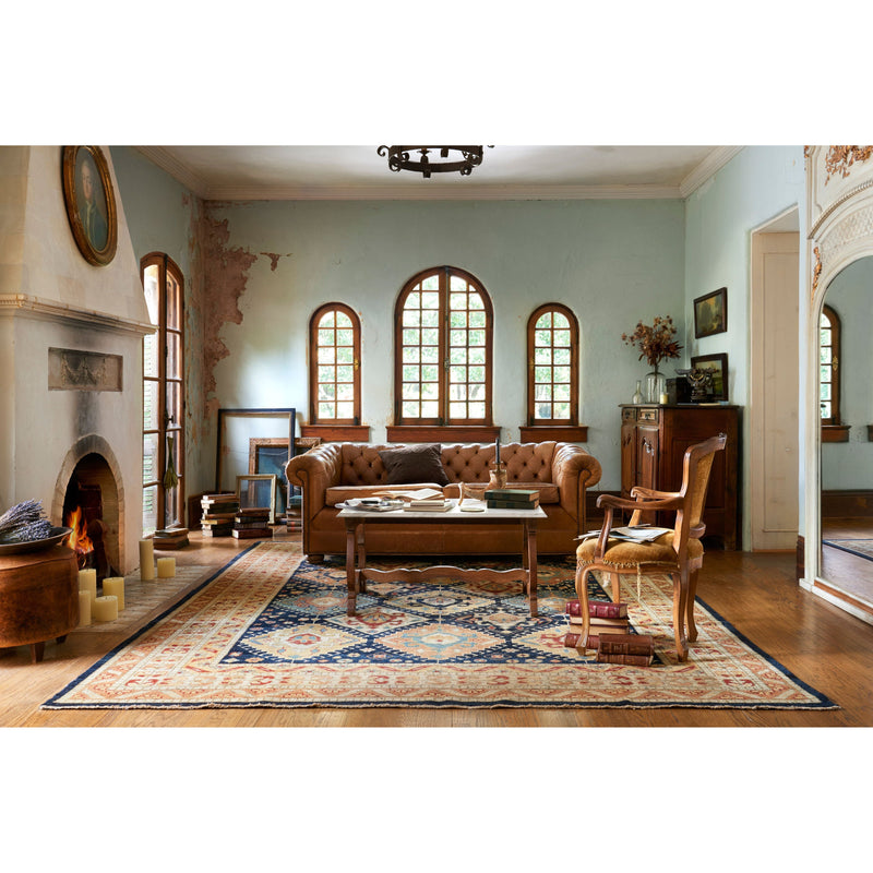 Heirloom Navy / Multi Hand-Knotted Rug