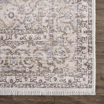 Cream Holi-2301 Washable Area Rug