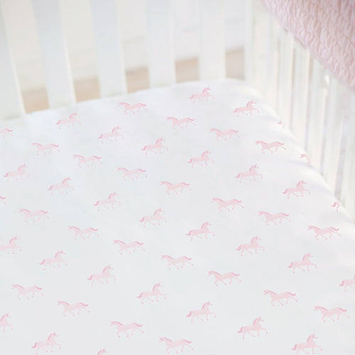 Unicorn Organic Cotton Fitted Crib Sheet