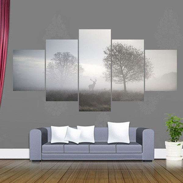 Hunting at Dusk Wall Art