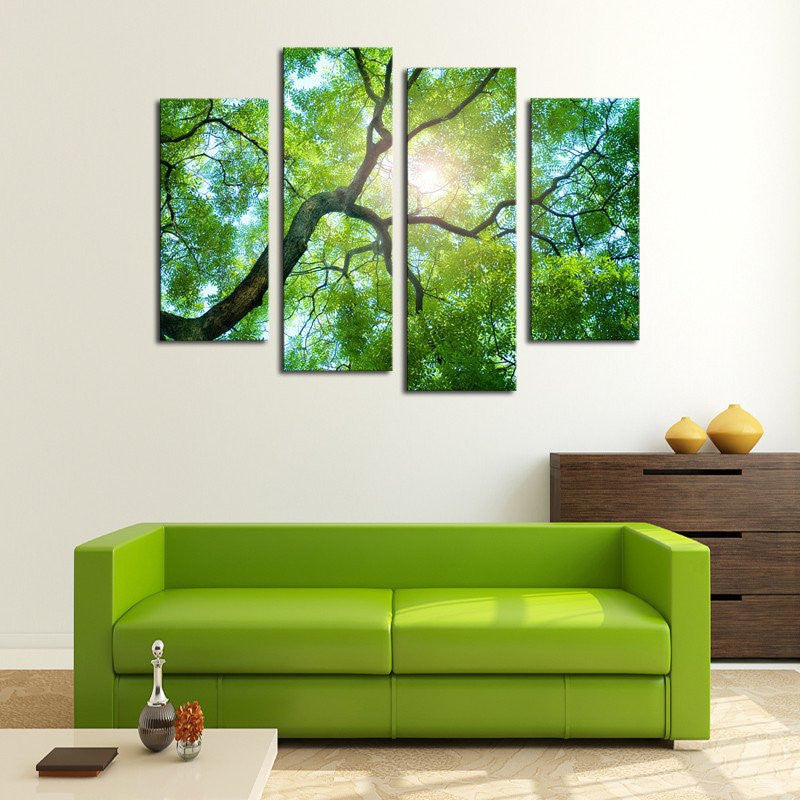 Tree Canopy Sunshine Wall Art