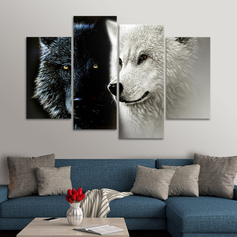 Tale Of Two Wolves Wall Art