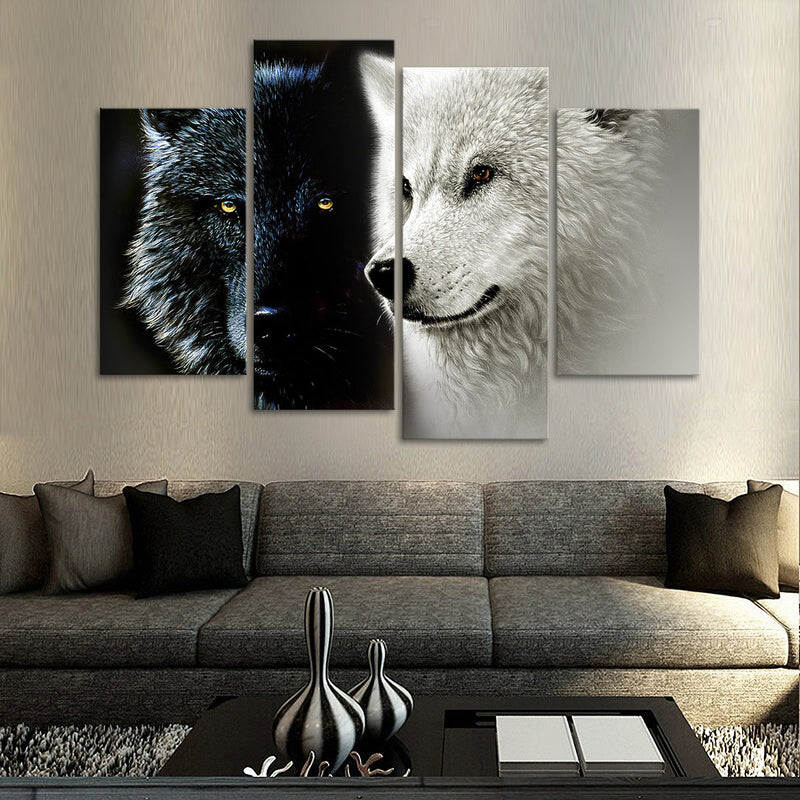Tale Of Two Wolves Wall Art