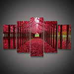 Red Forest Wall Art