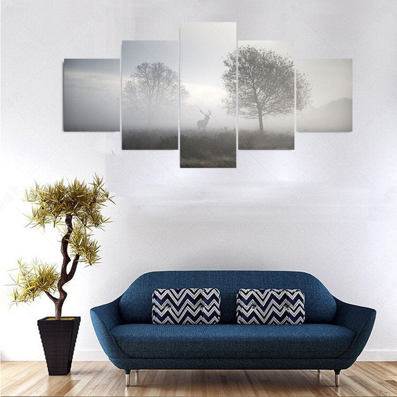 Hunting at Dusk Wall Art