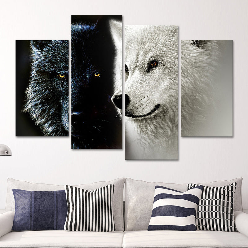 Tale Of Two Wolves Wall Art