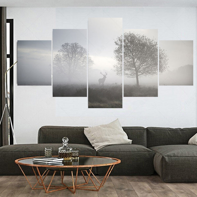 Hunting at Dusk Wall Art