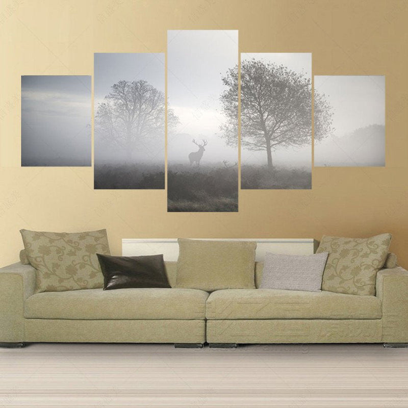 Hunting at Dusk Wall Art