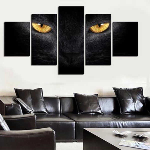 Yellow Eyed Cat Wall Art