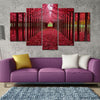 Red Forest Wall Art