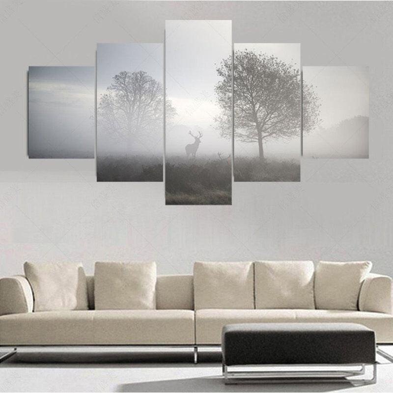 Hunting at Dusk Wall Art