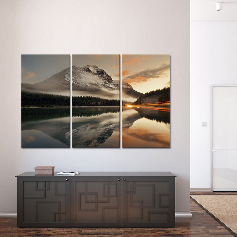 Lake At Sunset Wall Art