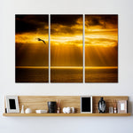 Golden Ocean Sky Wall Art