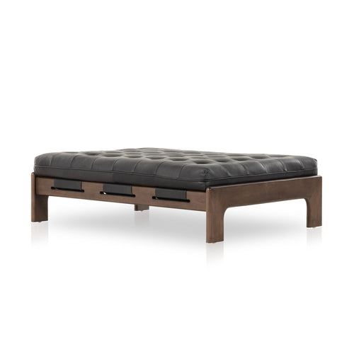 Halston Heirloom Black Cocktail Ottoman | shipping 11/25/2025