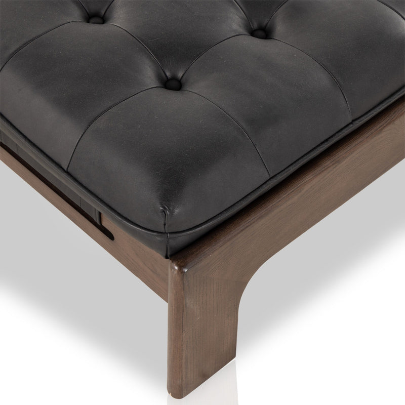Halston Heirloom Black Cocktail Ottoman | shipping 11/25/2025