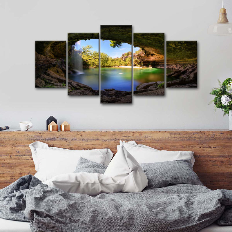 Hamilton Pool And Waterfall Wall Art
