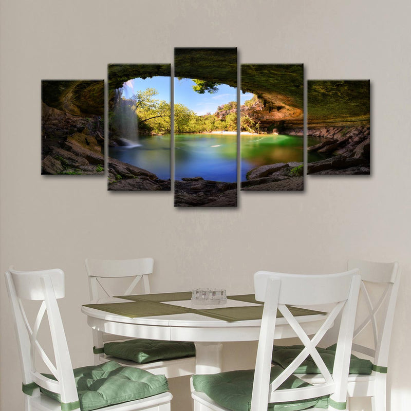 Hamilton Pool And Waterfall Wall Art
