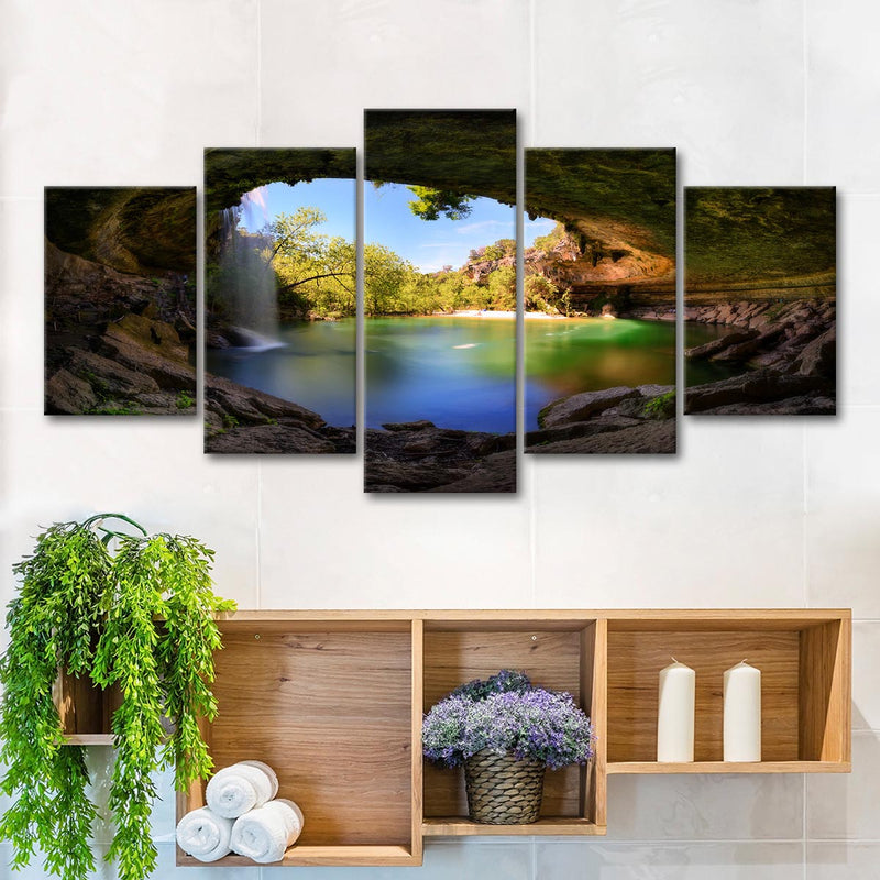 Hamilton Pool And Waterfall Wall Art