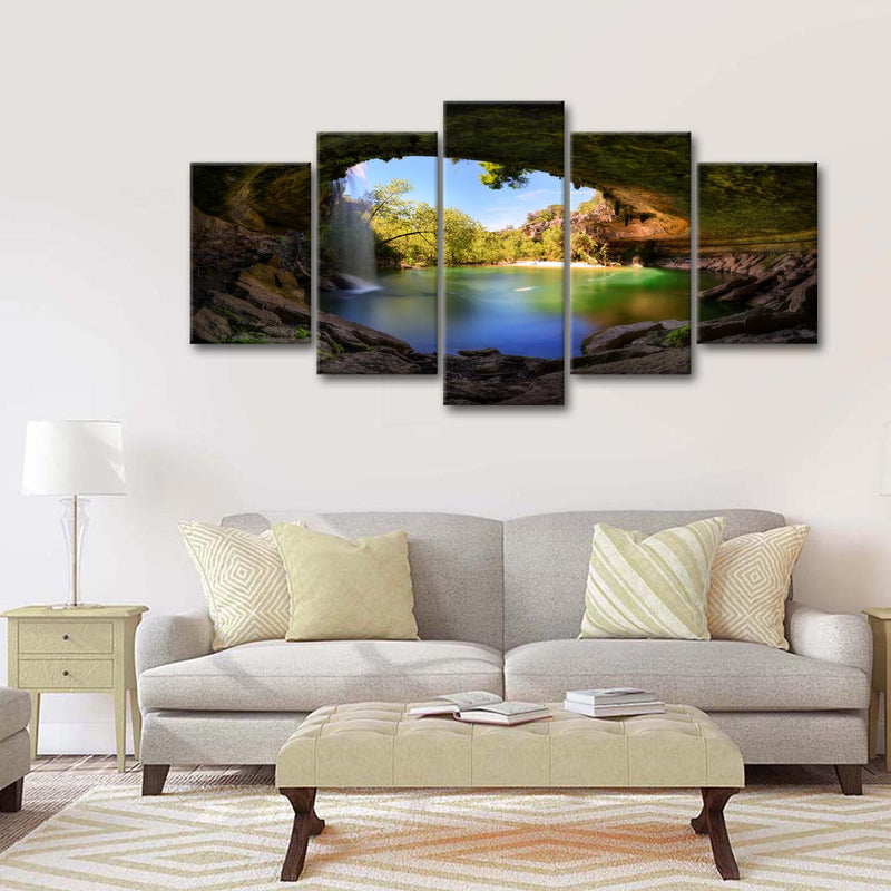 Hamilton Pool And Waterfall Wall Art