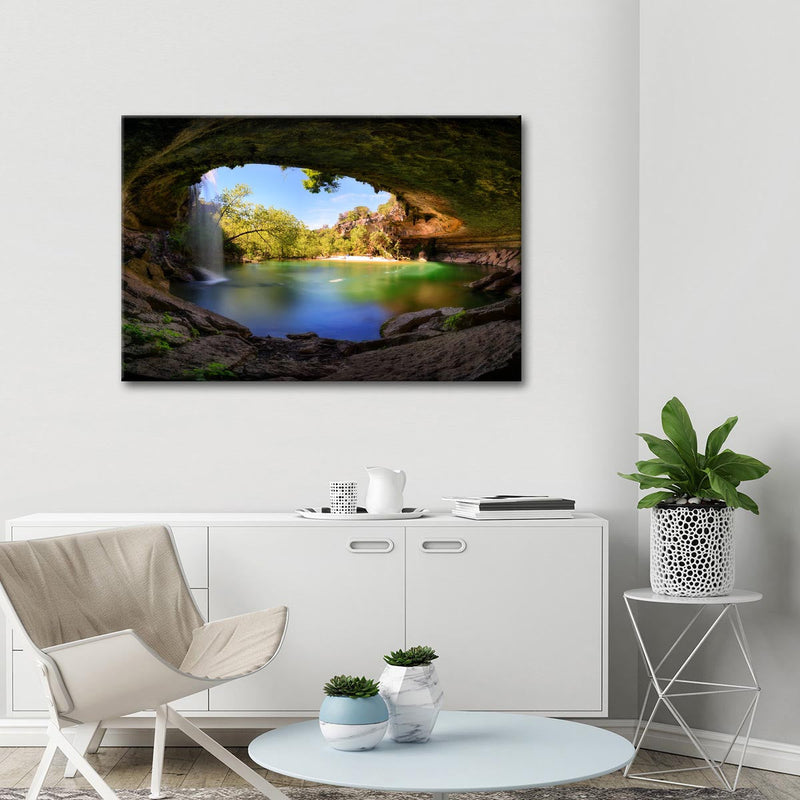 Hamilton Pool And Waterfall Wall Art