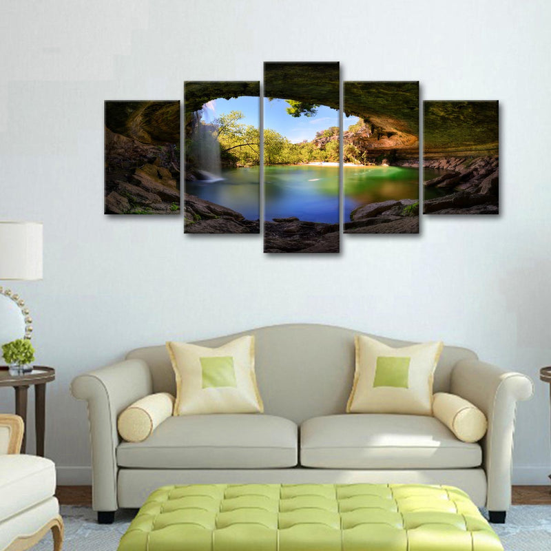 Hamilton Pool And Waterfall Wall Art