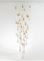 MIRODEMI® Luxury modern crystal chandelier for staircase, living space, bathroom, stairwell