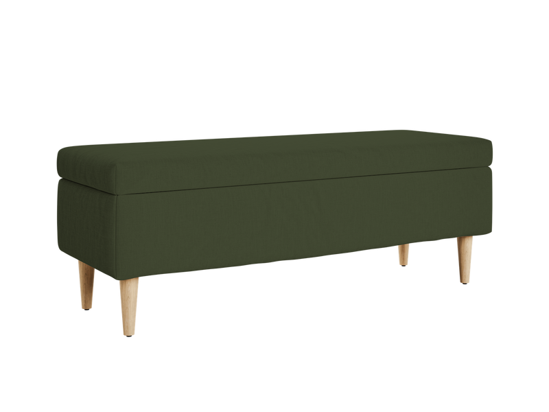 The Essential Storage Bench in Hemp