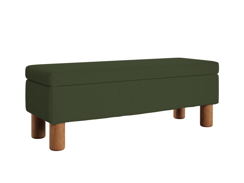 The Essential Storage Bench in Hemp