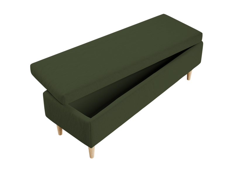 The Essential Storage Bench in Hemp