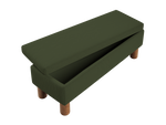 The Essential Storage Bench in Hemp