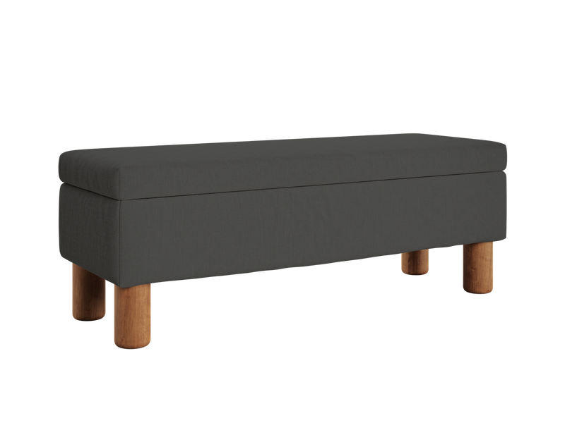 The Essential Storage Bench in Hemp