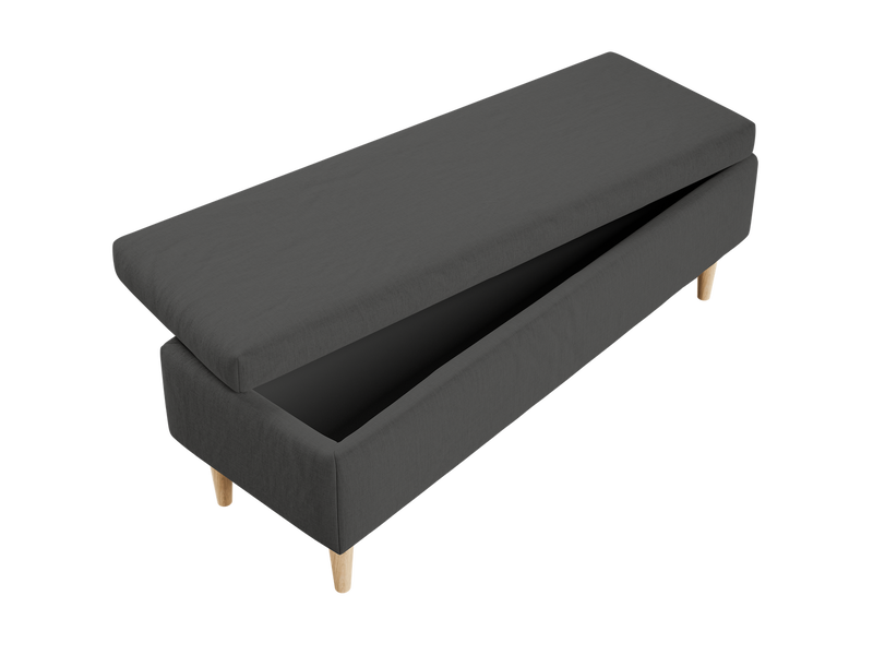 The Essential Storage Bench in Hemp