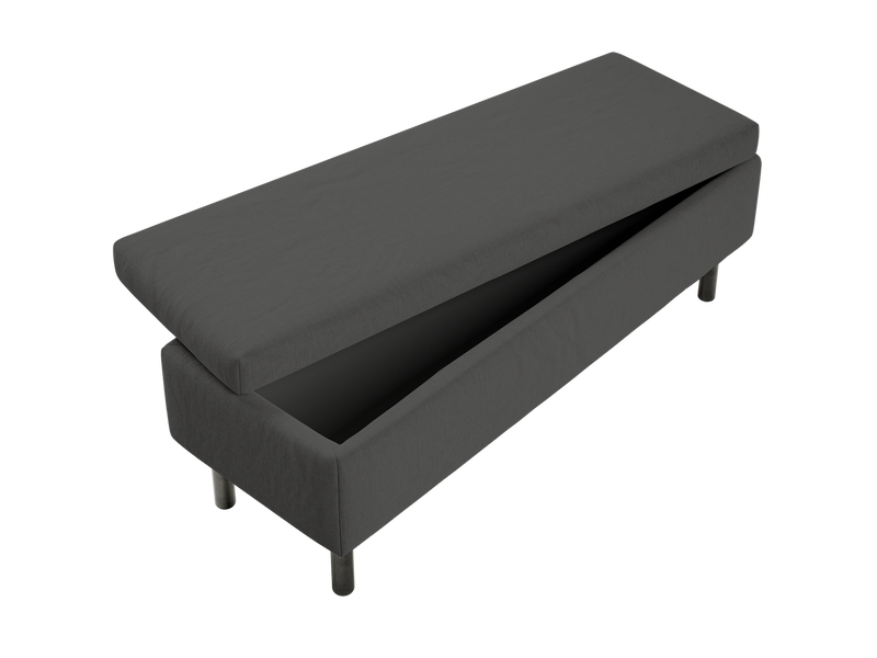 The Essential Storage Bench in Hemp