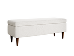 The Essential Storage Bench in Hemp